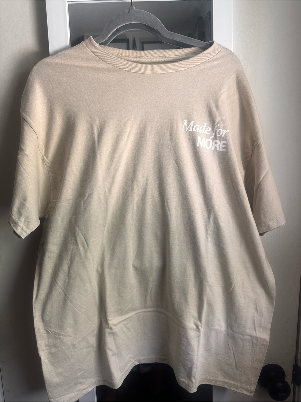 Made for MORE Beige Graphic Tee